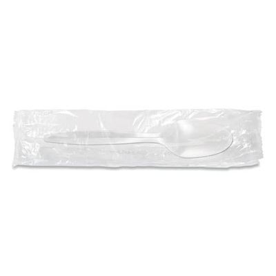 Berk Enterprises Inc 1103000 Individually Wrapped Mediumweight Cutlery, Spoon, White, 1,000/carton