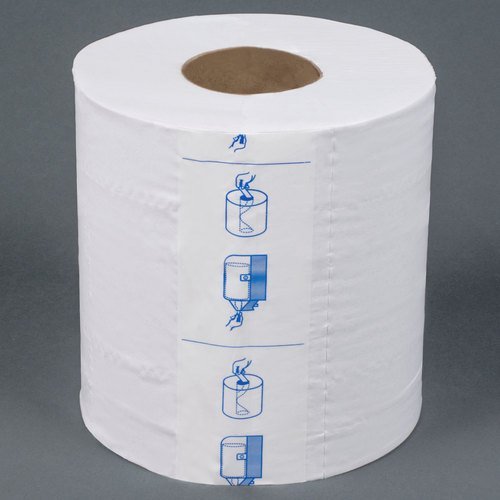 Merfin 725 2-Ply Center Pull Paper Towel 600' Roll Green Seal Certified 6/Case