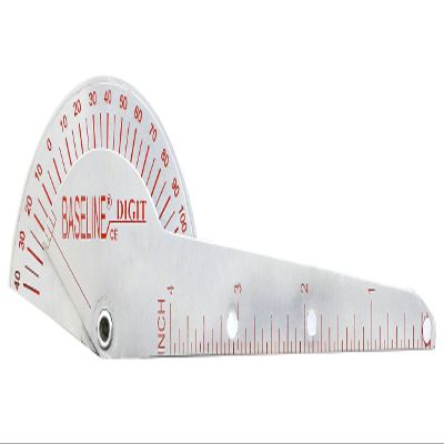 Baseline 12-1016 Stainless Steel Finger Goniometer, 1-Finger Design