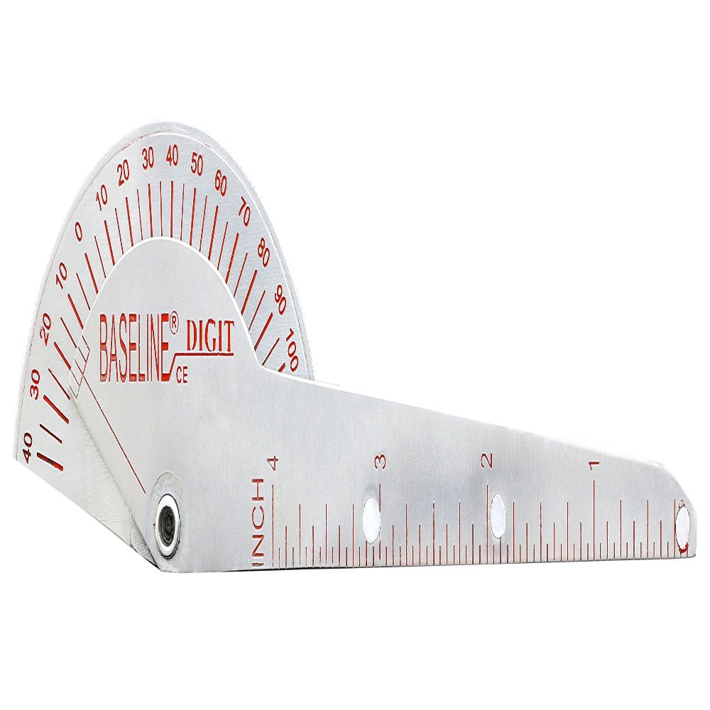 Baseline 12-1016 Stainless Steel Finger Goniometer, 1-Finger Design