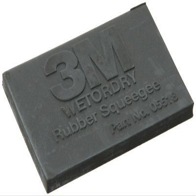 3M Wetordry Rubber Squeegee, 05518, 2 in x 3 in, 50 per case