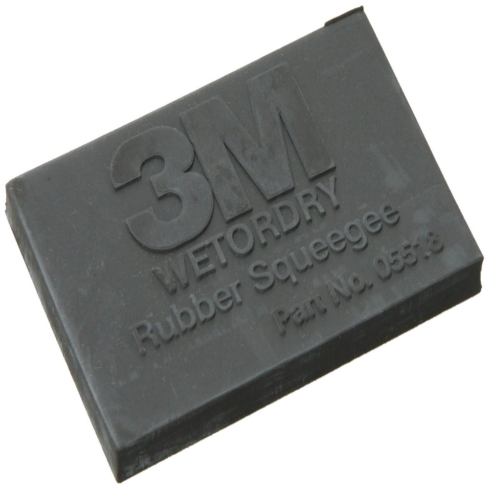 3M Wetordry Rubber Squeegee, 05518, 2 in x 3 in, 50 per case