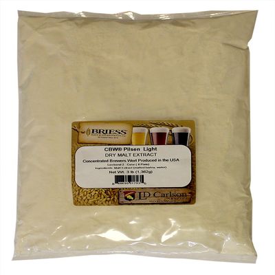 RiteBrew 812315 Briess - Dry Malt Extract - Pilsen Light - 3 lbs., Beige
