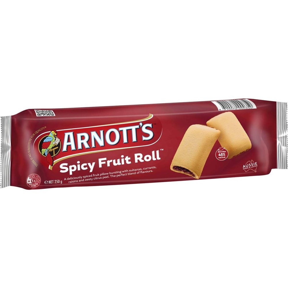 Arnott's Spicy Fruit Roll 250g.