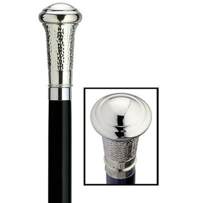 Harvy Walking Cane Straight Formal Cap Cane - Silver By Harvy