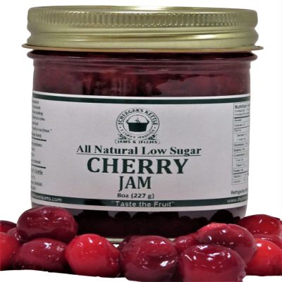 Cherry Jam, All Natural/Low Sugar, 8 oz
