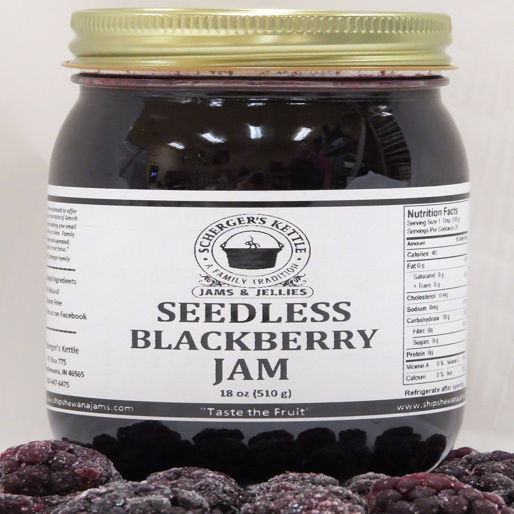 Seedless Blackberry Jam, 18 oz