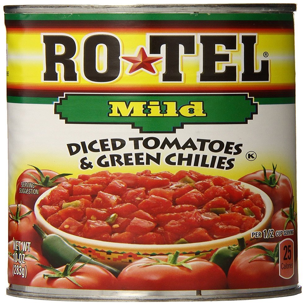 ROTEL Mild Diced Tomatoes and Green Chilies, Perfect for Taco & Dip Recipes, 10 oz. (Pack of 12)