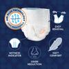 Tranquility Premium OverNight Disposable Absorbent Underwear (72 Count) - M, 34-48 in. Waist - Maximum Absorbency, All-Night Sleep, Breathable Comfort, 72 Adult Diapers view 4