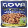 6 Cans of Goya Dry Pigeon Peas 15.5oz can (Gandules Secos en Lata 439gr.) (6 Latas) view 1