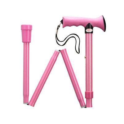 Overmold Ergonomic Folding Walking Cane (Light Pink) by HARVY