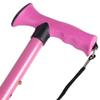 Overmold Ergonomic Folding Walking Cane (Light Pink) by HARVY view 3