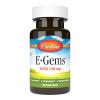 Carlson Labs E-Gems Natural Vitamin E, 400 IU, 60 Softgels view 1