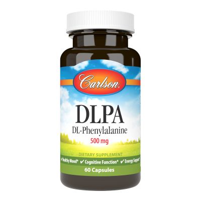 Carlson DLPA DL-Phenylalanine 500 mg Mood, Cognitive & Nervous System Support Supplement - 60 Capsules