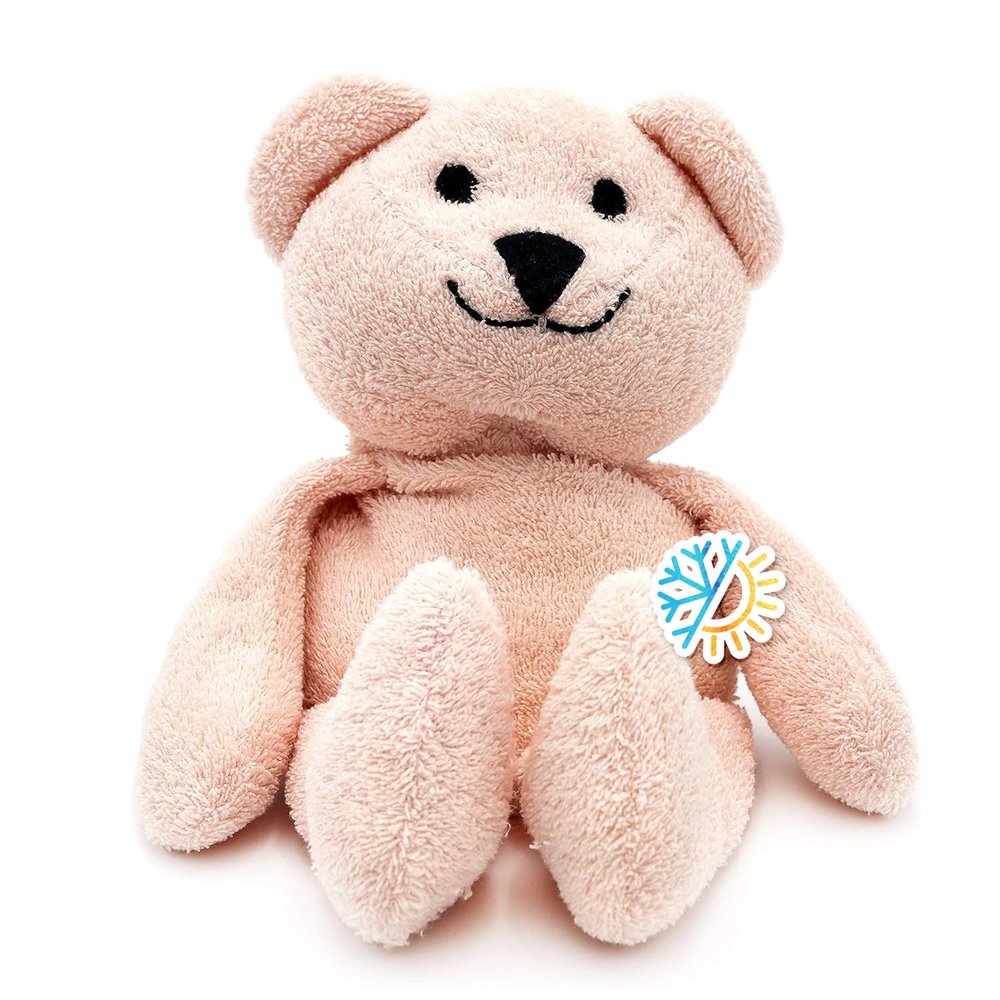 Thermal-Aid (Bella The Pink Bear) Washable Heating Pad & Ice Pack Plush Hot/Cold Pack with Natural Corn Filling Reusable Comfort