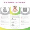 Thermal-Aid (Bella The Pink Bear)  Washable Heating Pad & Ice Pack  Plush Hot/Cold Pack with Natural Corn Filling  Reusable Comfort view 3