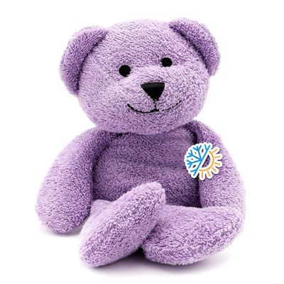 Thermal-Aid (Tumble The Lavender Bear) Washable Heating Pad & Ice Pack for Kids Microwave & Freezer Safe, Plush Hot/Cold Pack with Natural Corn Filling Reusable Comfort