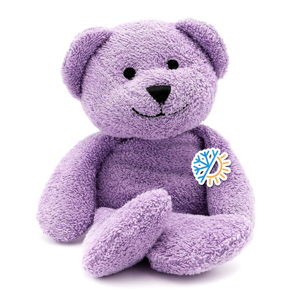 Thermal-Aid (Tumble The Lavender Bear)  Washable Heating Pad & Ice Pack for Kids  Microwave & Freezer Safe, Plush Hot/Cold Pack with Natural Corn Filling  Reusable Comfort