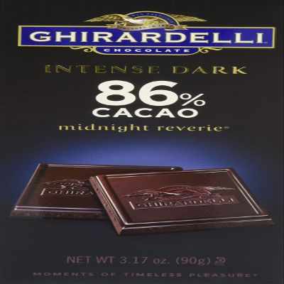 Ghirardelli Intense Dark Midnight Reverie Chocolate Bar, 3.17 Ounce (Pack of 12)