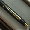 Cross Century Spire Silhouette Satin Matte Black with 23KT Gold Appointments Rollerball (Rolling Ball) Pen view 3