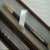 Cross Century Spire Silhouette Satin Matte Black with 23KT Gold Appointments Rollerball (Rolling Ball) Pen view 4