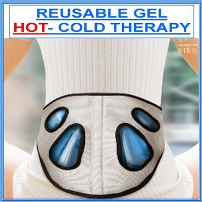 BACK WRAP HOT / COLD THERAPY with Re-usable Gel Packs