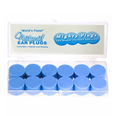 Mighty Plugs Pure Beeswax Earplugs NRR 34 Noise Cancelling Ear Plugs for Sleeping, Snoring, Swimming & Loud Noise (6 Pairs)