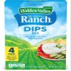 Hidden Valley Ranch Dipping Sauce Mix, Thick & Creamy Ranch Dipping Sauce, Gluten Free Dipping Sauce, Keto Friendly Dip, 1 Ounce (Pack of 4) view 1