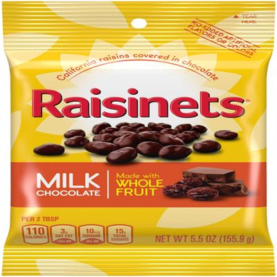 Raisinets Milk Chocolate Covered Raisins, Individually Wrapped Bulk Ferrero Candy, 5.5 oz Bags (Pack of 12)