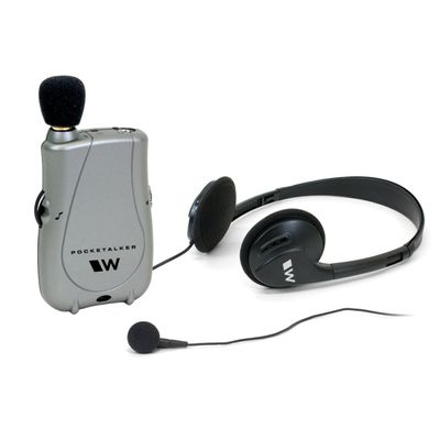 Williams Sound Pocketalker Ultra Hearing Amplifier | Easy-to-Use Hearing Amplifier for Seniors | Amplified Sound Assistive Listening Device with Headphones for Elderly | Hearing Assist Earbuds