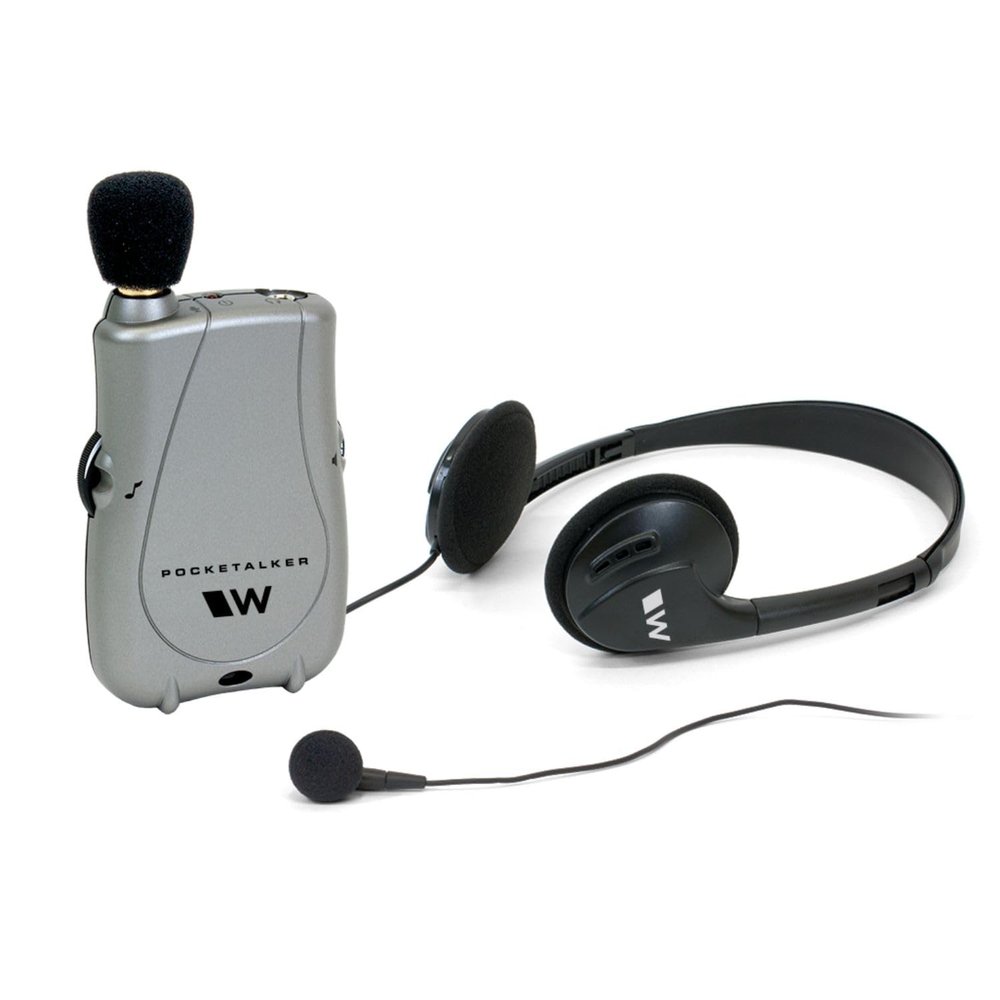Williams Sound Pocketalker Ultra Hearing Amplifier | Easy-to-Use Hearing Amplifier for Seniors | Amplified Sound Assistive Listening Device with Headphones for Elderly | Hearing Assist Earbuds