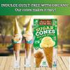 Let's Do Gluten Free Rolled Style Ice Cream Sugar Cones - Waffle Cones for Ice Cream, Non-GMO - 4.6 Oz (Pack of 12) view 2