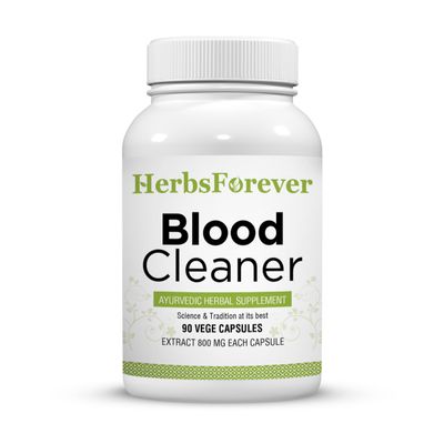 Herbsforever Blood Cleaner Capsules | Ayurvedic Herbal Supplement for Blood Purity | Skin Health Support, 90 Veg Capsules, 800 mg Each | Natural Wellness Formula