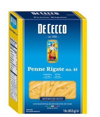 De Cecco Semolina Pasta, Penne Rigate No.41, 1 Pound (Pack of 20)