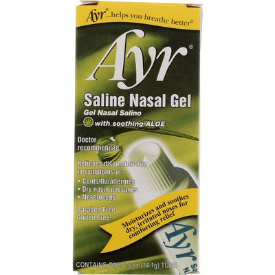 Ayr Saline Nasal Gel with Aloe - 0.5 oz, Pack of 5