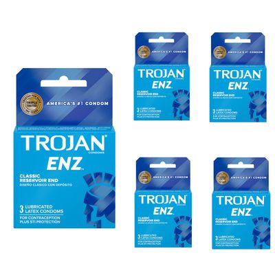 Special Pack of 5 Trojan ENZ LUB 93050 3 per Pack