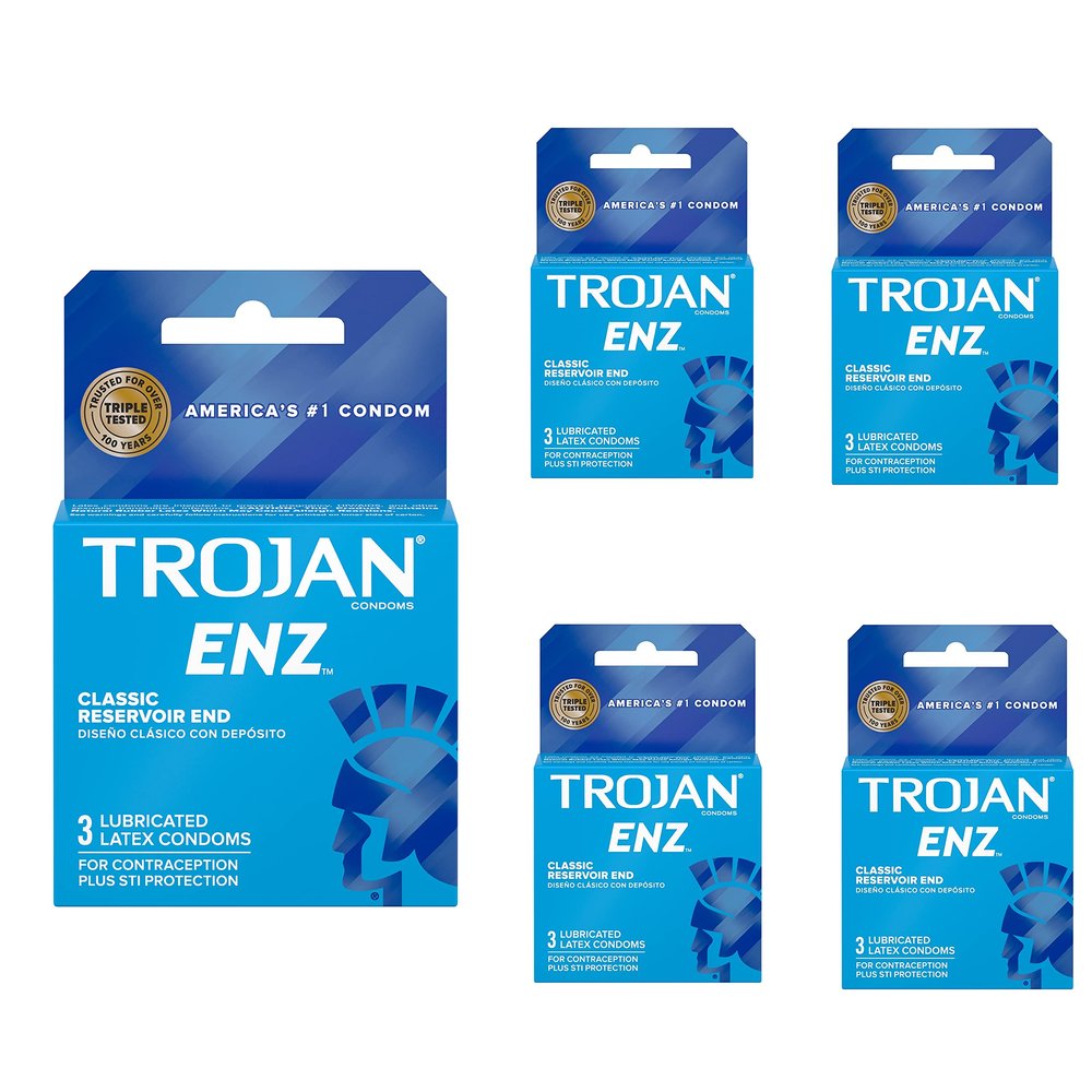 Special Pack of 5 Trojan ENZ LUB 93050 3 per Pack