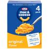 Kraft Mac and Cheese, 4 Boxes, for Easy Dinner or Dinner Sides, Original Flavor, No Artificial Flavors, Preservatives or Dyes, 7.25 oz view 1