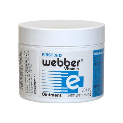 Webber Natural First Aid Ointment, Protects and Provides Fast Healing with Vitamin E to Fight Scars from Cesarean and Cuts, Burns from Tattoos, Wrinkles, Acne and Very Dry Skin