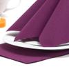 PAPSTAR Purple Linen-Feel Large Square Napkins Dinner Size 3-Ply 50 Count | Decorative Disposable Colored Dinner Paper Napkins 16 x 16 Inch - Made In Germany view 2