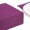PAPSTAR Purple Linen-Feel Large Square Napkins Dinner Size 3-Ply 50 Count | Decorative Disposable Colored Dinner Paper Napkins 16 x 16 Inch - Made In Germany view 3