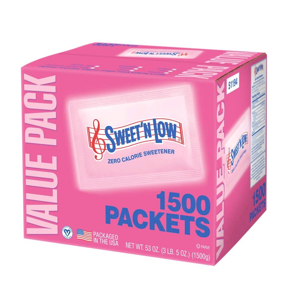 Sweet 'N Low Zero Calorie Sweetener - 1500 Packets