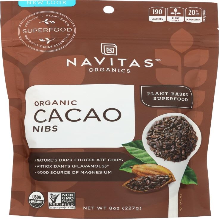 NAVITAS CACAO NIBS, 8 OZ (4-Pack)