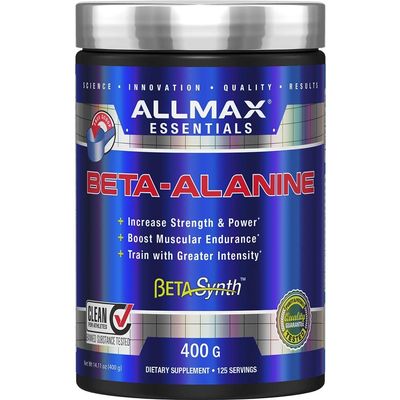 ALLMAX Nutrition Beta-Alanine Powder, Performance Enhancer for Strength & Endurance, 400g (14.11 oz)