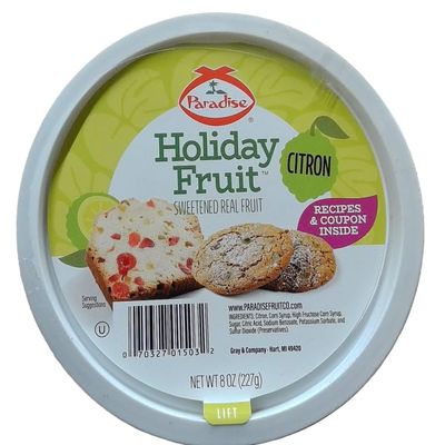 Paradise Diced Citron, 8 Ounce