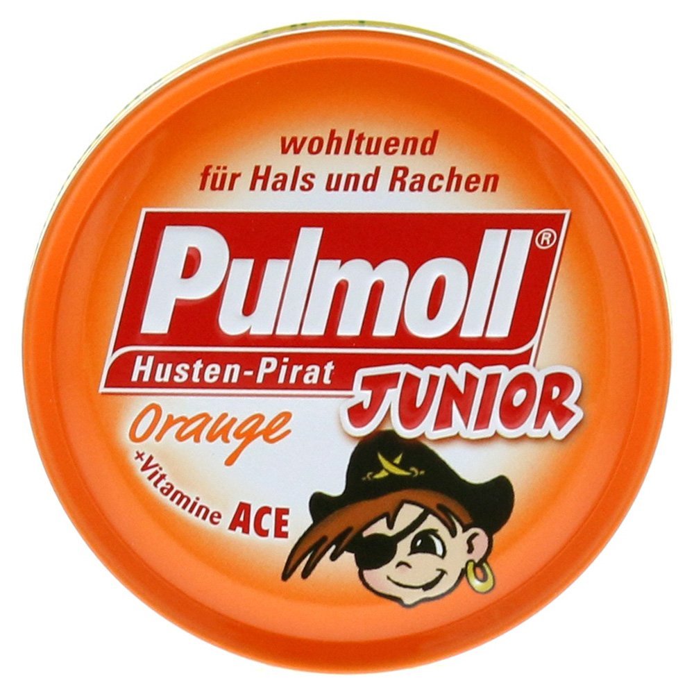 Pulmoll Junior Orange Sugar Free Cough Drops 50g