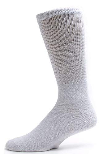 12 Pairs Physicians Choice Diabetic Socks Size 10-13 White