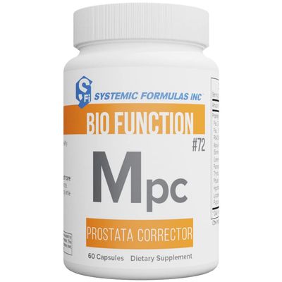 Systemic Formulas Mpc  Prostata Corrector 60 Capsules Bio Function #72. Healthy Prostate Gland Support Formula, Healthy Circulation Supplement.