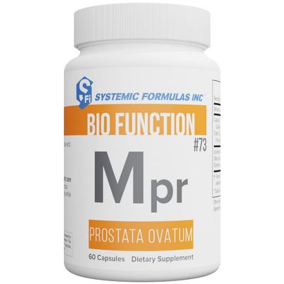 Systemic Formulas Mpr Prostata Ovatum 60 Capsules Bio Function #73. Supports Male and Female reproductive Glands.