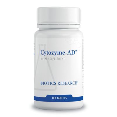 Biotics Research Cytozyme-AD Adrenal Support Supplement for Women & Men Supports Healthy Adrenal Function, Normal Energy Levels & Overall Wellbeing & Promotes Calm  180 Tablets
